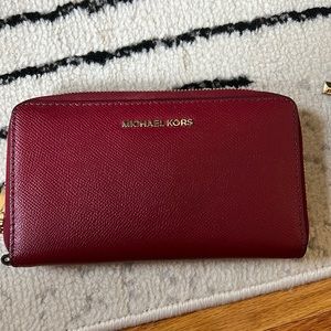 Michael Kors Wallet - Large Continental Red